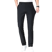 voordelige casual broek-Voor heren Golfbroek Broek Vrijetijdsbroek Stretch broek Zak Effen Sneldrogend Lichtgewicht Volledige lengte Dagelijks Buiten Uitgaan Modieus Casual blauw Khaki
