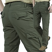 economico Pantaloni cargo-Per uomo Pantaloni Cargo Pantaloni da Combattimento Tasca Semplice Comodità Morbido Quotidiano All'aperto Uscire Moda Casual Nero Verde militare