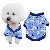 billige Kjølevest og skjorte-Hunder Katter Trøye / T-skjorte Mote søt stil Vinter Pustende Myk Vaskbar Bekvem utendørs Fritid / hverdag Hundeklær for Bichon Frisé Pommeran ungt kjæledyr Sommerfugl Small