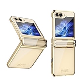 cheap Samsung Cases-Phone Case For Samsung Galaxy Z Flip 6 Z Flip 5 Z Flip 4 Z Flip 3 Back Cover Plating Full Body Protective Anti-Scratch PC