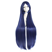 cheap Party Wigs-40 100cm Anime Costume Long Straight Cosplay Wig Party Wig Carnival Cosplay Party Wigs