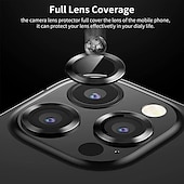 olcso iPhone-képernyővédők-1 készlet Kamera lencsevédő Kompatibilitás Apple iPhone 16 iPhone 15 Pro Max Plus iPhone 15 Pro Max Plus 14 13 12 11 Edzett üveg 9H erősség Anti Bubbles Anti-ujjlenyomat Nagyfelbontású (HD