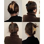 זול אביזרי עיצוב שיער-קליפסים לשיער לנשים, אטבי טפרים גדולים בגודל 4.7 אינץ' לשיער דק ארוך ועבה, אטבי שיער לסת גדולה עם אחיזה חזקה מט מונע החלקה, אביזרי שיער לעיצוב נשים בנות מתנות לחג המולד גרביים