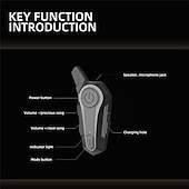 billige Headset til hjelm-ny motorsykkel bluetooth headset intercom utendørs ride headset, motorsykkel bt intercom med FM radio hjelm bt headset vanntett universal kommunikasjonssystem for atv dirt bike motorsykkel