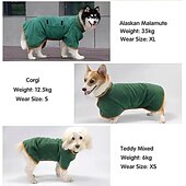ieftine halat de baie purtabil-prosop pentru animale de companie absorbant cu uscare rapidă halat de baie pentru câini mare verde animal de companie it wrap talie halat de baie