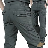 economico Pantaloni cargo-Per uomo Pantaloni Cargo Pantaloni da Combattimento Tasca Semplice Comodità Morbido Quotidiano All'aperto Uscire Moda Casual Nero Verde militare