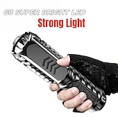cheap Flashlights-Multifunctional Rechargeable Flashlight Bright LED 500M Long-range Mini Portable Durable Glare Flashlight