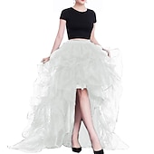economico Fondi-Retrò Vintage Punk &amp; Gotico Vittoriano Costume Cosplay Tutu Gonna in tulle Strega Per donna Fantasia Stile Steampunk Notte di Valpurga Halloween Carnevale Feste Adulti Gonna Tutte le stagioni