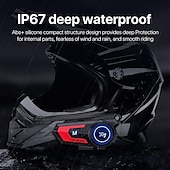 cheap Motorcycle Helmet Headsets-X7 Bluetooth 5.0 Motorcycle Helmet Headset Headphone Wireless Motorcycle Handsfree Stereo Earphone MP3 Speaker Waterproof