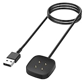 ieftine Încărcătoare Wireless-încărcător pentru fitbit sense/sense 2/versa 3/versa 4, cablu de încărcare de înlocuire suport magnetic de andocare pentru smartwatch fitbit sense 1/2, versa 3/4