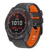 رخيصةأون عصابات ساعات Garmin-حزام إلى جارمين Fenix 7 7X 6 6X Pro Forerunner 955 945 935 Instinct 2X Solar Epix Approach S62 S60 Marq Descent G1 Quatix سيليكون إستبدال حزام 26mm 22mm تناسب سريع عصابة الرياضة معصمه