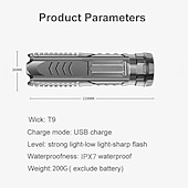 cheap Flashlights-Multifunctional Rechargeable Flashlight Bright LED 500M Long-range Mini Portable Durable Glare Flashlight