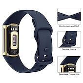 olcso Fitbit óraszíjak-4 csomag 3 csomag 2 csomag Smart Watch Band Kompatibilis valamivel FitBit Charge 5 Szilikon Okos óra Szíj Állítható Sportszíj Csere Karszalag