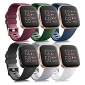 preiswerte Fitbit-Uhrenarmbänder-Smartwatch-Band Kompatibel mit Fitbit Versa 2 / Versa Lite / Versa SE / Versa Silikon Smartwatch Gurt Frauen Männer Sportarmband Ersatz Armband