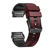Недорогие Ремешки для часов Garmin-Ремешок для часов для Garmin Fenix 7 7X 6 6X Pro Epix Pro 47mm 51mm Instinct 2X Approach S70 47mm S62 S60 Forerunner 955 945 Epix Marq Descent Quatix 22mm 26mm силиконовый Замена Ремень 22mm 26mm