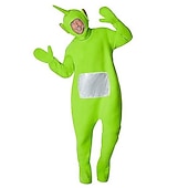 levne Kostýmy pro páry a skupiny-páry mimozemšťan teletubbies funny kostýmy skupina &amp;amp; rodinné halloween kostýmy pánský dámský film cosplay cosplay kostýmy legrační kostým žlutý červený fialový trikot / onesie halloween