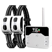 abordables Dressage pour chiens-Clôture électronique pour chien arrêt des aboiements télécommande 2-en-1 formation choc électrique collier de chien dresseur de chien intelligent