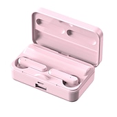 お買い得  ワイヤレスヘッドホン-TWSワイヤレスBluetoothヘッドセット CVC8.0ノイズリダクションBluetoothイヤフォン LEDディスプレイ 指紋タッチワイヤレスイヤフォン 防水デュアルヘッドフォン パワーバンク充電ケース付き
