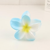 cheap Hair Styling Accessories-1PC Flower Claw Clips Hawaiian Hair Clips Plumeria Hair Clips Large Hair Claw Clips for Thick Hair 3.3 inch Medium Claw Clips for Thin Hair Strong Hold Nonslip Hair Clips Beach Hair Accessories for Women and Girls -Hawaii