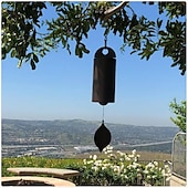 economico Hangings da parete all&#039;aperto-la campana della serenità della risonanza profonda, il campanello a vento eroico, la decorazione del giardino con campanelli a vento all&#039;aperto, campanelli a vento con foglie di metallo retrò