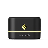 abordables Lumières intelligentes-Lampe LED intelligente simulation de flamme humidificateur à ultrasons diffuseur d&#039;aromathérapie 7 couleurs lumière diffuseur USB filtre gratuit diffuseur d&#039;huile essentielle désodorisant pour