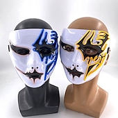 cheap Novelties-Neon Light LED Mask LED Halloween Scary Mask Cosplay Party Masque Masquerade Masks Halloween Costume Carnival Glow Party Props