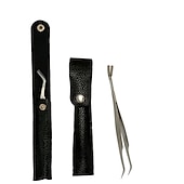 cheap Dog Grooming Supplies-Stainless Steel Pet Dog Lice Clip Flea Tweezers Small Grate Clip Cat And Dog Lice Removal Flea Clip Cleaning Tool Tick Clip
