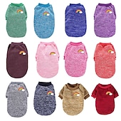 abordables Ropa y Accesorios para Perros-Perros Gatos Sudadera Moda Fresco Invierno Templado Transpirable Suave Lavable Cómodo Víspera de Todos los Santos Exterior Casual Diario Ropa para perros for Bichón Frisé Pomerania Animal doméstico