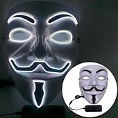 tanie Nowinki-niestandardowa maska na halloween świecąca maska dyniowa głowa krzycząca maska v listowo-zielone włosy krowa kreskówka piłokształtna maska