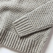 preiswerte Herrenpullover-Herren Pullover Herbstpullover Overall Gerippt Gehäkelt Stricken Standard Strick Glatt Rundhalsausschnitt Retro Arbeit Freizeitskleidung Bekleidung Winter Schwarz Weiß M L XL