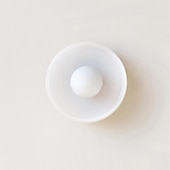 cheap Flush Mounts &amp; Semi Flush Mounts-Lightinthebox LED Ceiling Light Wall Light Indoor 1-Light 25cm Glass Shapes Flush Mount Lights SCeilling Light for Corridor Porch Bar Creative Loft Balcony Lamps Olive Green White Yellow 110-240V