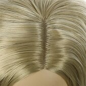 preiswerte Party Perücken-Blonde Perücke Kinder Kinderperücke kurze wellige Perücke aschblonde Perücke gemischte blonde Perücke für Mädchen Cosplay Party hitzebeständige blonde synthetische Haarperücke Halloween Perücken