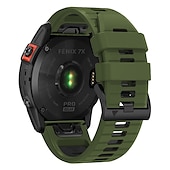 رخيصةأون عصابات ساعات Garmin-حزام إلى جارمين Fenix 7 7X 6 6X Pro Forerunner 955 945 935 Instinct 2X Solar Epix Approach S62 S60 Marq Descent G1 Quatix سيليكون إستبدال حزام 26mm 22mm تناسب سريع عصابة الرياضة معصمه