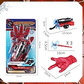 お買い得  アイデアおもちゃ-子供のおもちゃ、ハロウィーンギフト、ジェットウォッチ、ブレスレット、回転することができ、壁にくっつくことができます、軟弾丸銃、手首のおもちゃ、ヒーロー、スパイダーランチャー