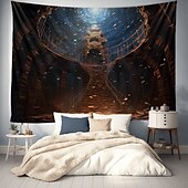 billige Planet Tapestry-fantasi planetarium hengende billedvev veggkunst stor billedvev veggmaleri dekor fotografi bakteppe teppe gardin hjem soverom stue dekorasjon