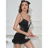 ieftine Costume pentru femei-Costum Cosplay Uniforme Costume de carieră Asistente Ținute Cosplay Costum sexy Adulți Pentru femei Mascaradă Mascaradă Îmbrăcați-vă