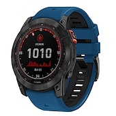 رخيصةأون عصابات ساعات Garmin-حزام إلى جارمين Fenix 7 7X 6 6X Pro Forerunner 955 945 935 Instinct 2X Solar Epix Approach S62 S60 Marq Descent G1 Quatix سيليكون إستبدال حزام 26mm 22mm تناسب سريع عصابة الرياضة معصمه