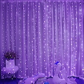 levne USB String světla-Světelné řetězy 100/200/300 LED diody 1 sada Teplá bílá Bílá Červená Okno / Závěs / Rampouch světla Dovolená 5 V