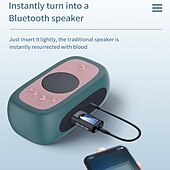 Недорогие Аудио и видео аксессуары-usb bluetooth 5,0 аудио передатчик приемник ЖК-дисплей 3,5 мм aux rca стерео беспроводной адаптер ключ для ПК ТВ автомобильные наушники