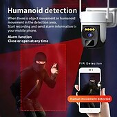 رخيصةأون كاميرات شبكات IP خارجية-2K Pan Tilt 360 كاميرا أمان لاسلكية خارجية تعمل بالطاقة الشمسية مع رؤية ليلية ألوان 3MP 2-way كشف الحركة IP66 مقاوم للماء