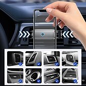 billiga Hållare till bilen-bil smart elektrisk låsning mobiltelefon stödhållare foriphone forxiaomi luftventil klämma stativ automatisk induktionsfäste