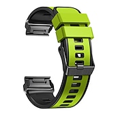 Недорогие Ремешки для часов Garmin-Ремешок для часов для Garmin Fenix 7 7X 6 6X Pro Epix Pro 47mm 51mm Instinct 2X Approach S70 47mm S62 S60 Forerunner 955 945 Epix Marq Descent Quatix 22mm 26mm силиконовый Замена Ремень 22mm 26mm