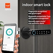 cheap Door Locks-Bedroom Door Double Row Graffiti Smart Lock Home Indoor Wooden Door Fingerprint Lock Office Electronic Password Door Lock