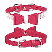 economico Collari, pettorine e guinzagli per cani-Prodotti per cani Prodotti per roditori Collari Cravatta / Papillon Regolabile Portatile Duraturo Esterno Marcia Strass