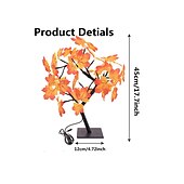 economico Striscie luci USB-Lampada Albero Di Halloween Lampada Foglia D&#039;acero Lampada Da Tavolo Decorativa Di Halloween Alimentatore Usb