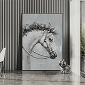 Χαμηλού Κόστους Πίνακες με Ζώα-Mintura χειροποίητη ελαιογραφία σε καμβά διακόσμηση τοίχου μοντέρνα αφηρημένη εικόνα ζώων για διακόσμηση σπιτιού τυλιγμένη ζωγραφική χωρίς πλαίσιο