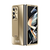 お買い得  サムスン用ケース-Samsung Galaxy Z Fold 6 Z Fold 5 Z Fold 4 Z Fold 3 用バックカバー スタンドホルダー付き スクリーンプロテクター ペンホルダー PC