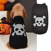ieftine Pulovere-Câini Pisici Pulovere Jumper Misto Petrecere Iarnă Respirabil Απαλό Lavabil Comfortabil Halloween În aer liber Halloween Casul / Zilnic Îmbrăcăminte pentru câini for Bichon Frise Pomeran un Animalut