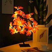 economico Striscie luci USB-Lampada Albero Di Halloween Lampada Foglia D&#039;acero Lampada Da Tavolo Decorativa Di Halloween Alimentatore Usb