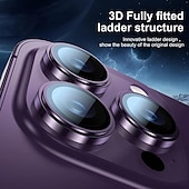 olcso iPhone-képernyővédők-1 készlet Kamera lencsevédő Kompatibilitás Apple iPhone 16 iPhone 15 Pro Max Plus iPhone 15 Pro Max Plus 14 13 12 11 Edzett üveg 9H erősség Anti Bubbles Anti-ujjlenyomat Nagyfelbontású (HD